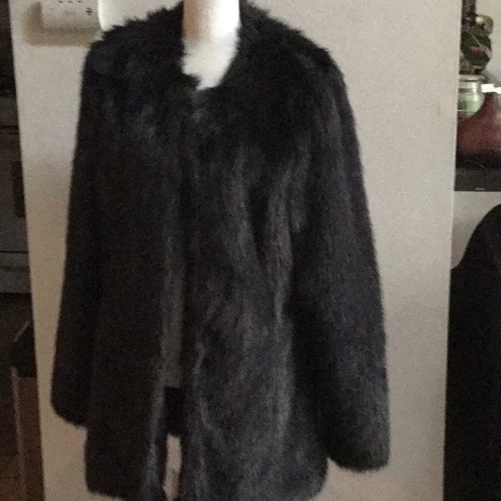 Faux Fur Coat XL New
